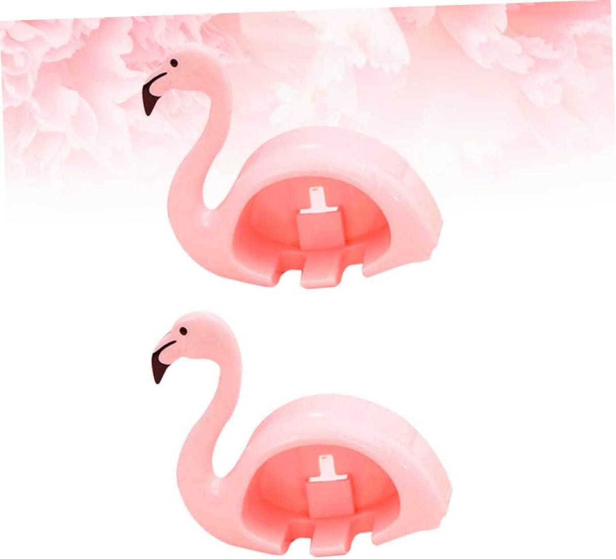 BEBEMOKO 2pcs Flamingo Toothbrush Holder