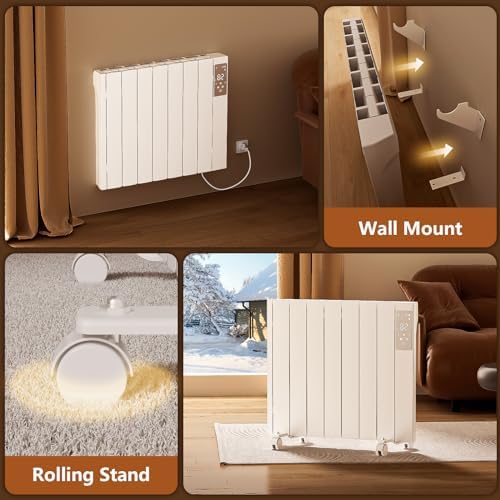 Lueptexx 1500W Convection Wall Panel Heater with Remote Control