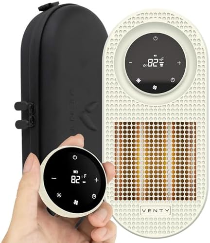 VENTY CozyPod 500W Portable Space Heater with Remote and LED