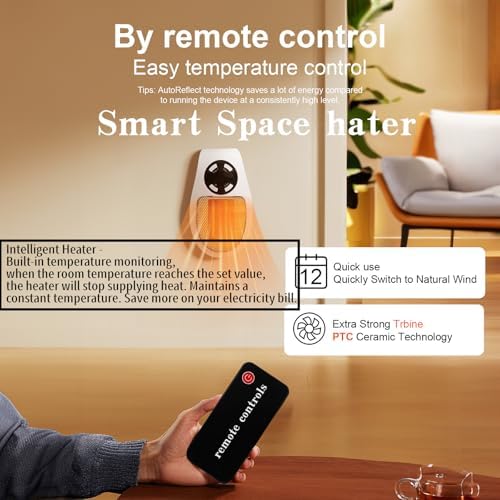 LYNBKLS 450W Smart Space Heater with LED Display
