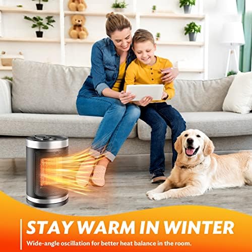 W-Dragon 750W 1500W PTC Ceramic Space Heater with 6 Modes
