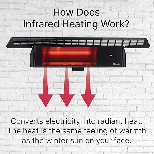 Dimplex Infrared Patio Heater 1500W Weatherproof Black