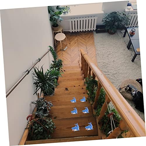HAKIDZEL 5Pcs Shark Shape Non-Slip Adhesive Bathroom Decals