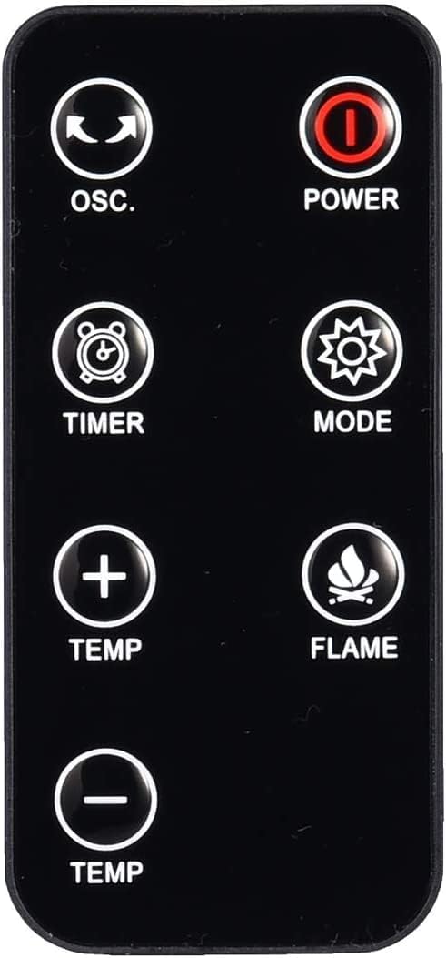 TRUSTECH Tower Heater with 3D Flame and Remote Control