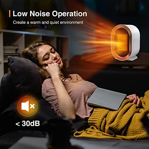 Tiptop Home 2023 PTC Ceramic Space Heater with Fast Heating and Safety Features