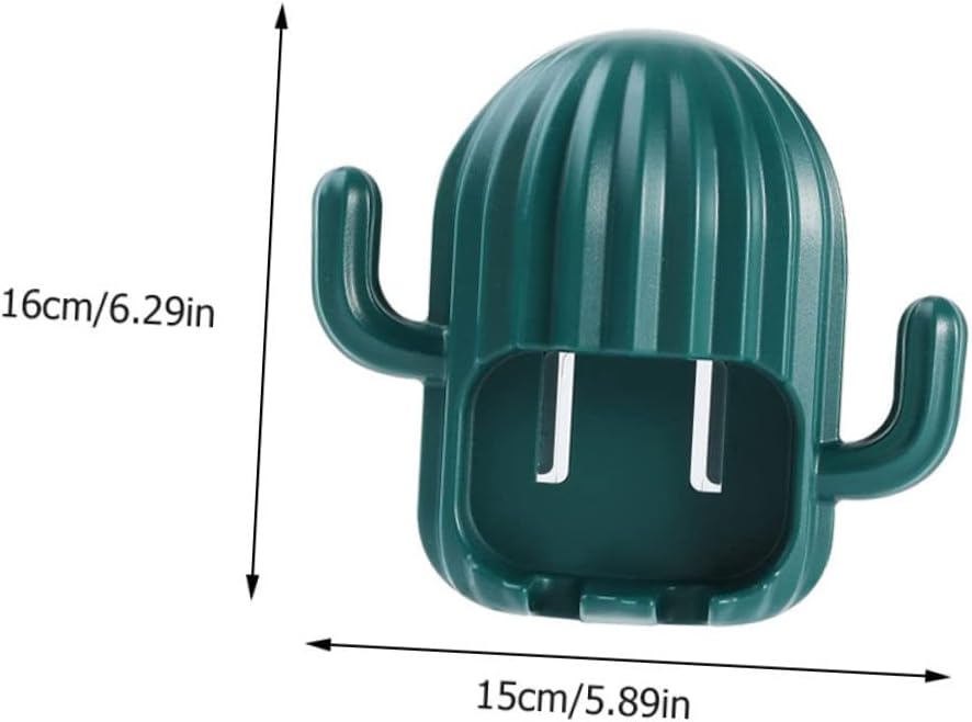 PRETYZOOM Cactus Toothbrush Holder Wall Mount