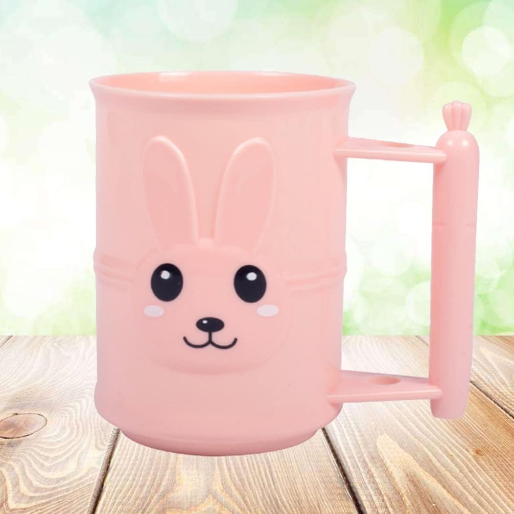 TOPBATHY Pink Silicone Toothbrush Cup Holder