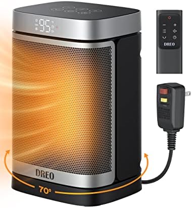 Dreo Wall Heater for Bathroom 1500W Smart Space Heater with ALCI Plug