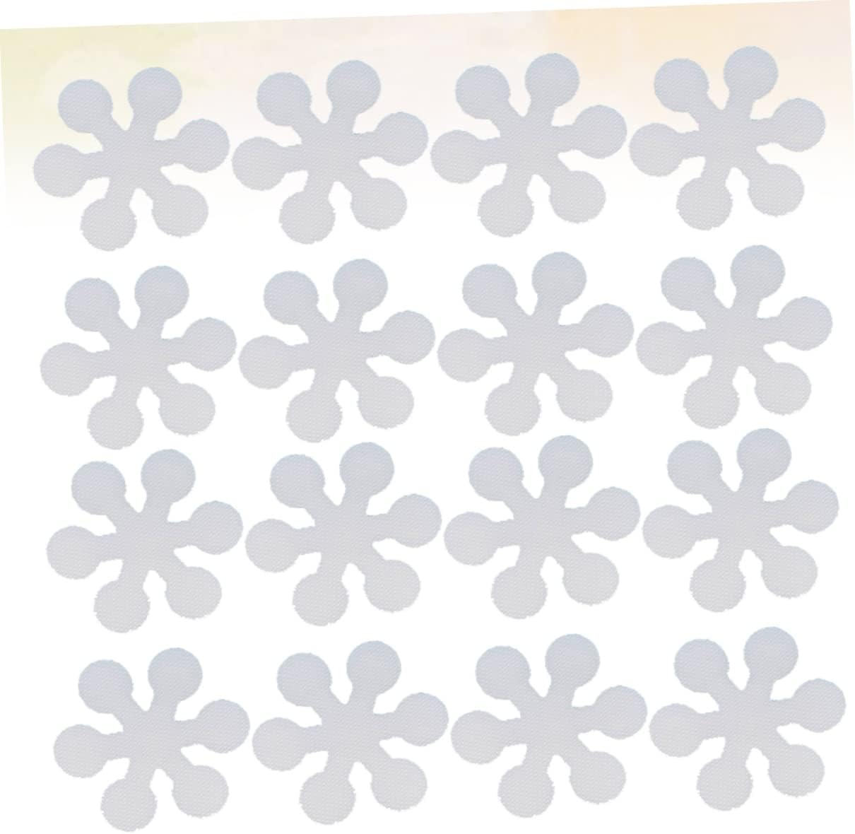 Homoyoyo Non-Slip Tub Stickers 20 Pcs Snowflake Bath Decals