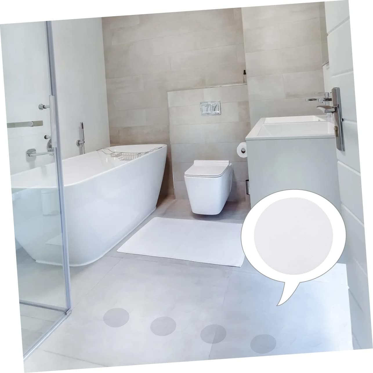 Zerodeko Non-Slip Bath Stickers for Safety