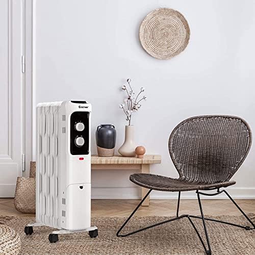Fantask Oil Filled Radiator Heater with 3 Modes and Safety Features