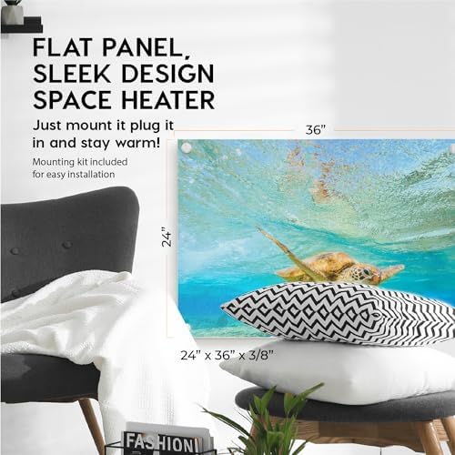 EconoHome Wall Mount Space Heater Panel 600W with Thermostat