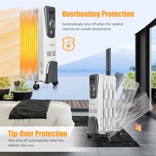 ORALNER Oil Filled Radiator Heater 1500W