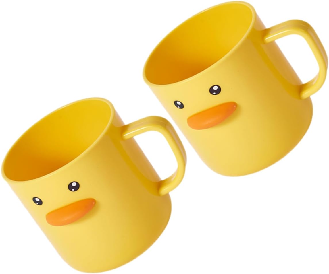 2pcs Cute Cartoon Toothbrush Holders for Bathroom and Home Use