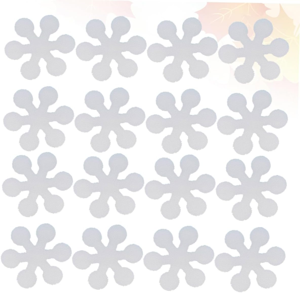 Homoyoyo Non-Slip Tub Stickers 20 Pcs Snowflake Bath Decals