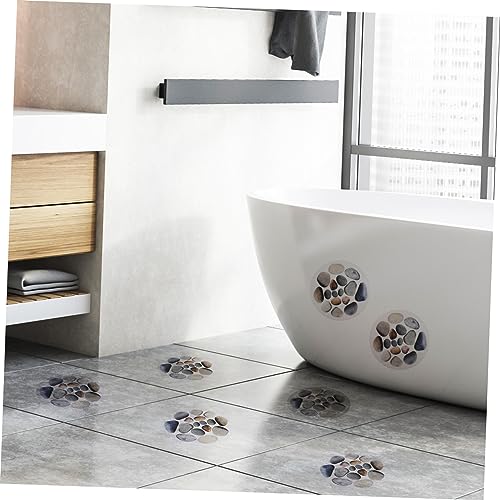 12-Piece Non-Slip Stone Tub Stickers for Safe and Stylish Bathroom