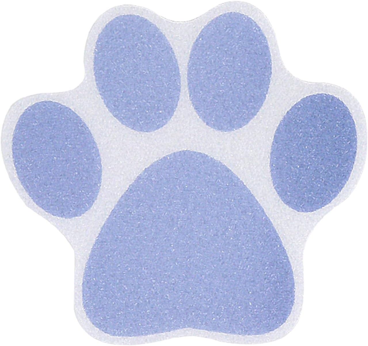 Non Slip Paw Print Bath Stickers 10PCS Purple