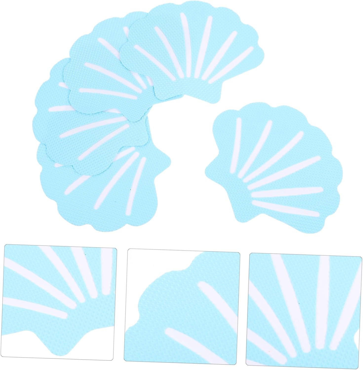 DECHOUS 12Pcs Shell Shape Non-Slip Bathtub Decals