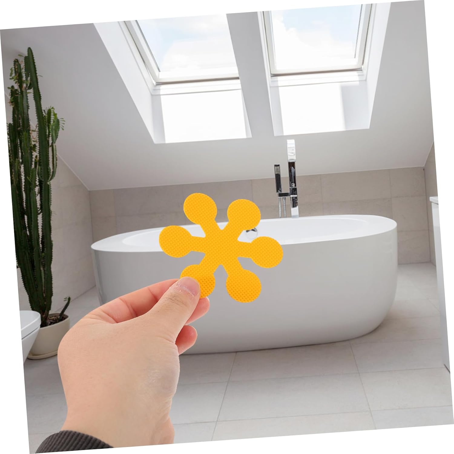 SECFOU Non-Slip Bathtub Stickers 6pcs