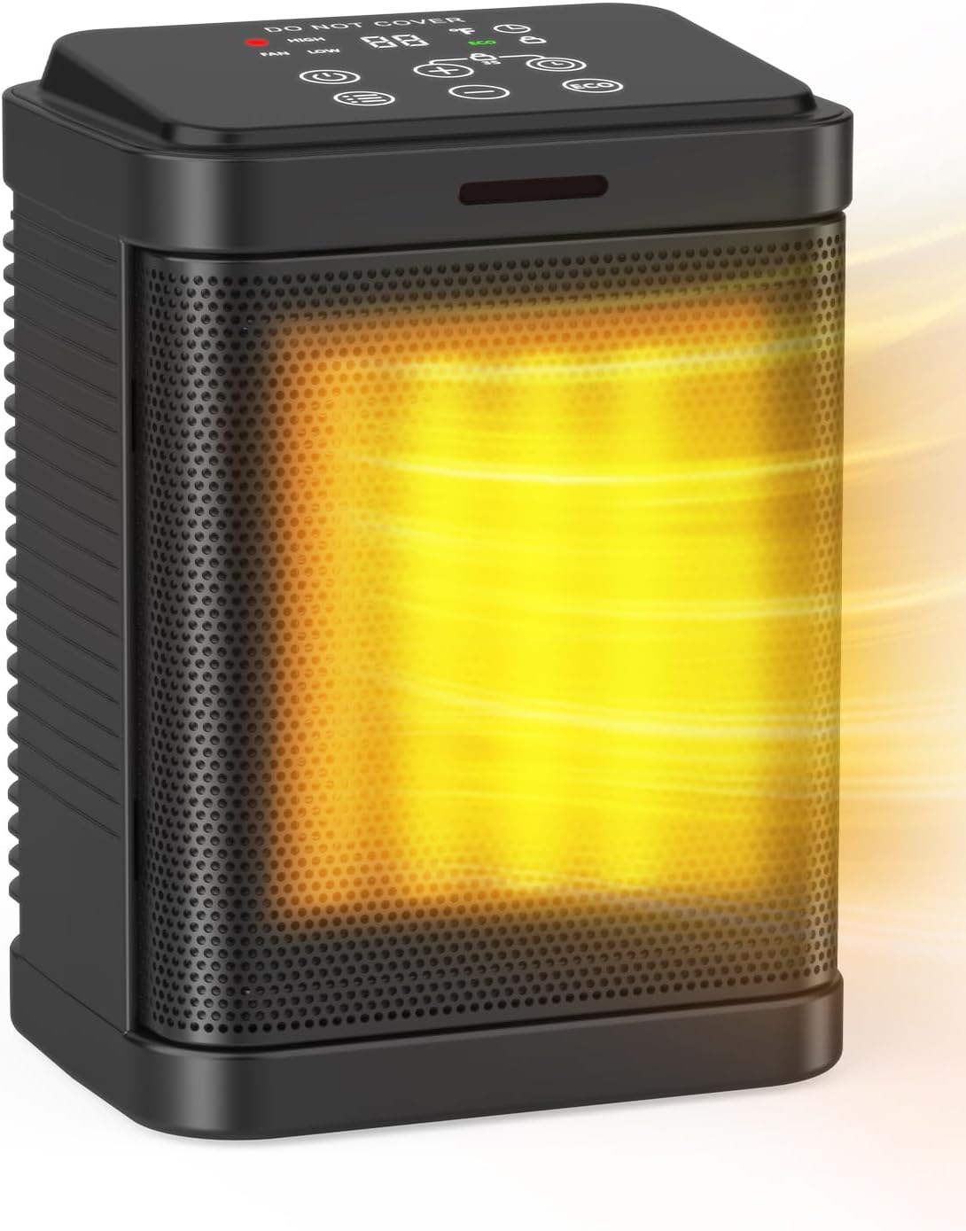 Oprunsy Electric Heater with Digital Thermostat and Child Lock