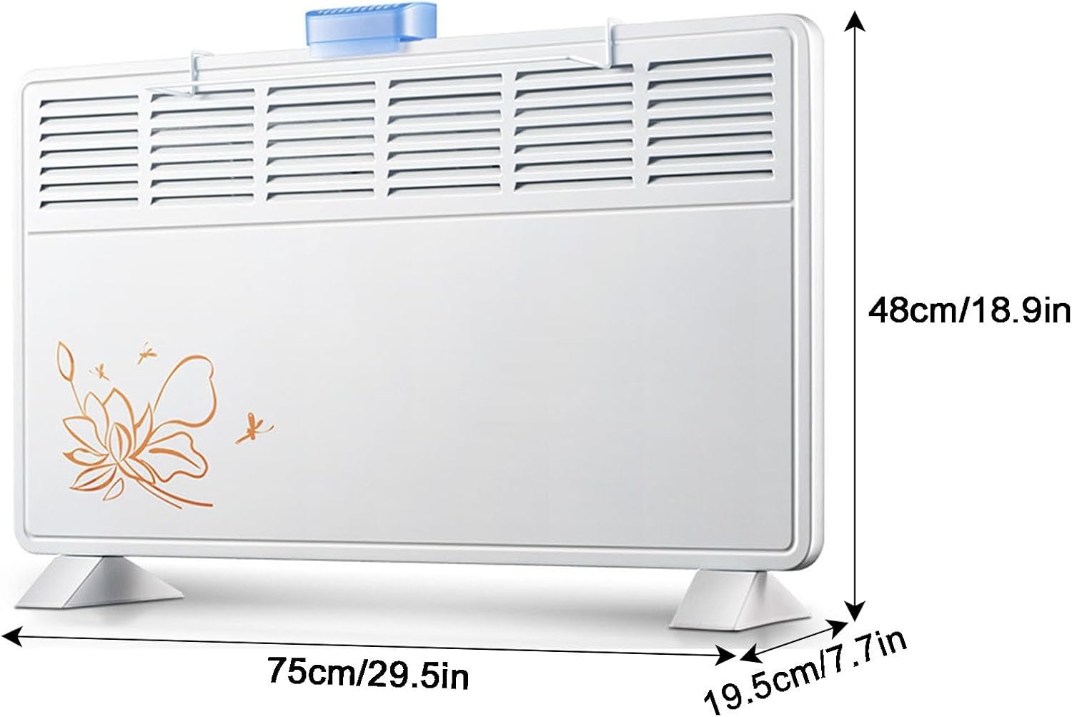 Wall Mounted Convection Electric Heater with Humidifier