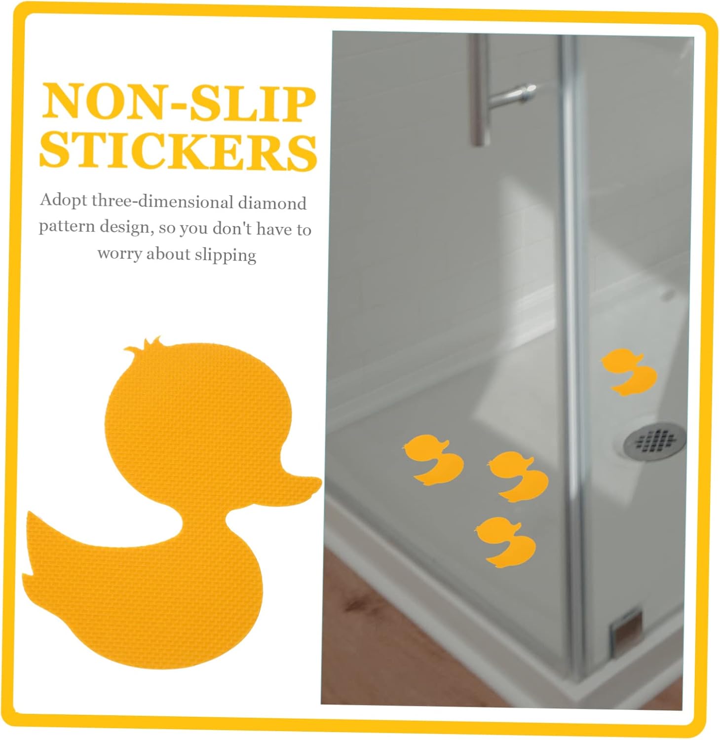 Healifty 12Pcs Non-Slip Bathtub Stickers for Safety Decor