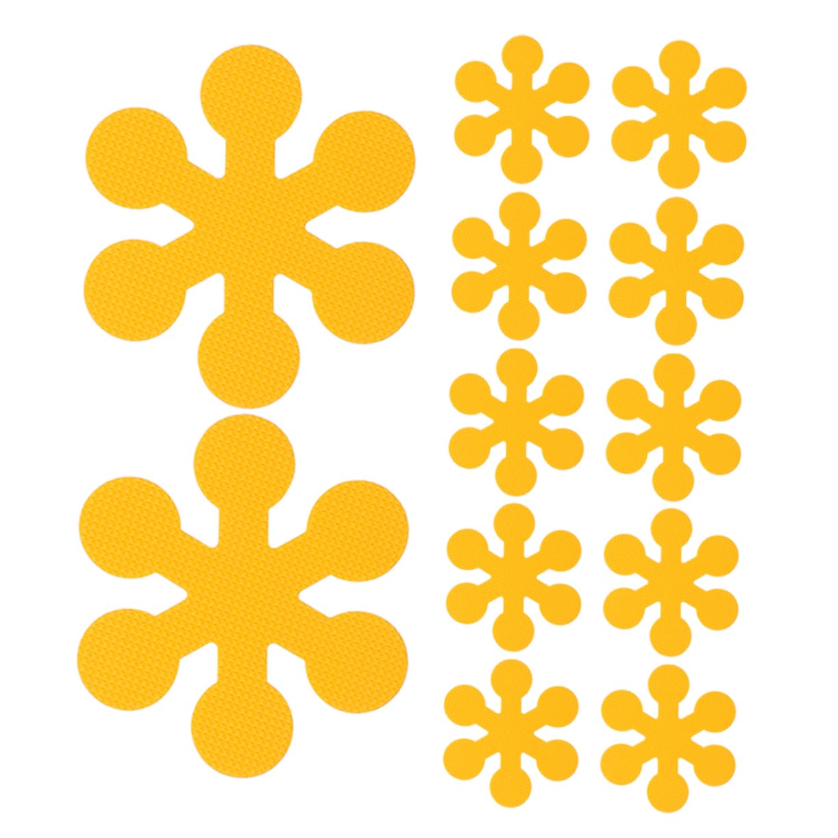 12pcs Snowflake Flower Bathtub Stickers