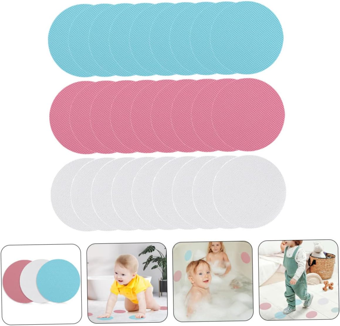 Cabilock 108pcs Round Bathroom Stickers for Safety