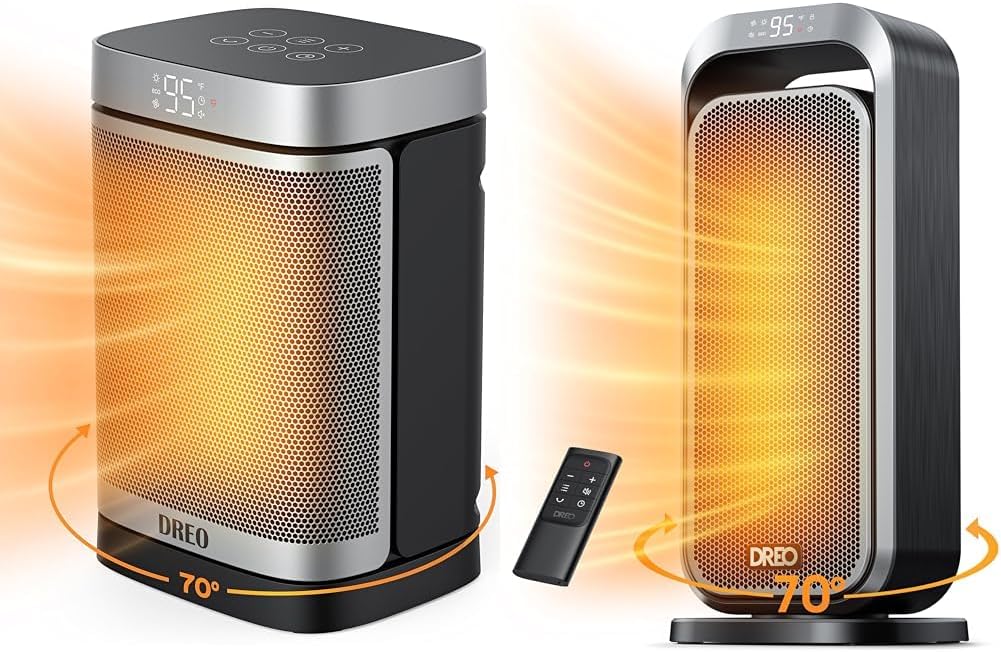 Dreo 1500W Oscillating Space Heater with Digital Thermostat