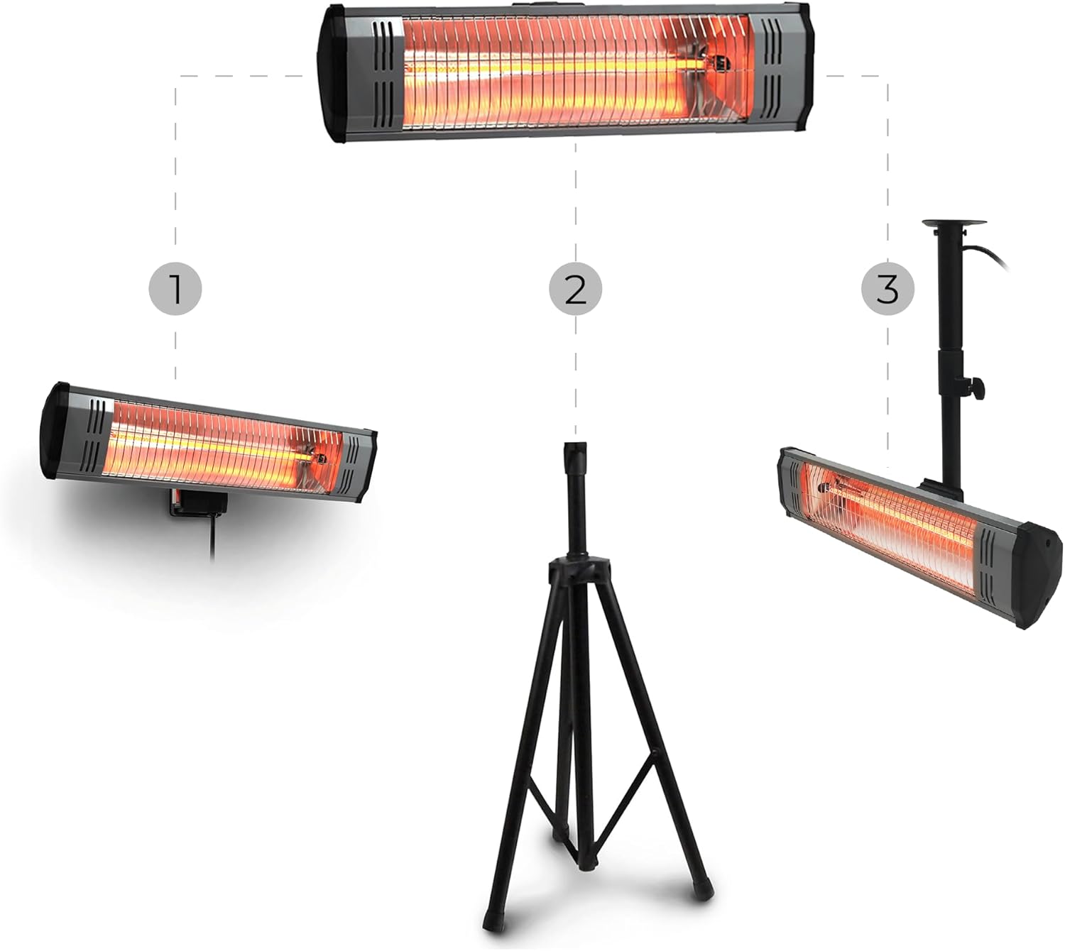 Heat Storm 1500 Watt Infrared Heater with Remote and Mounts
