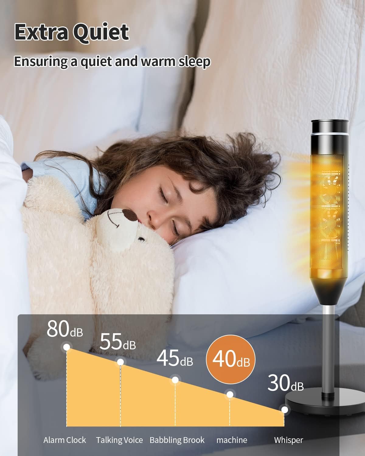 ARLIME 1500W Ceramic Space Heater with Thermostat and Oscillation