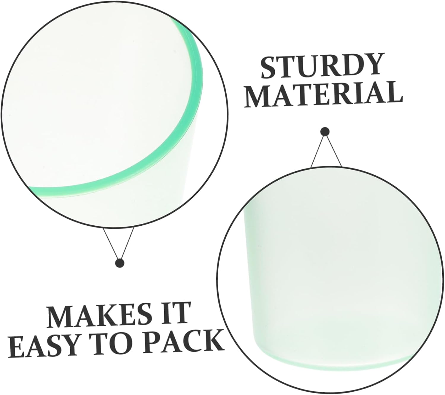 VICASKY Transparent Toothbrush Cup Holder