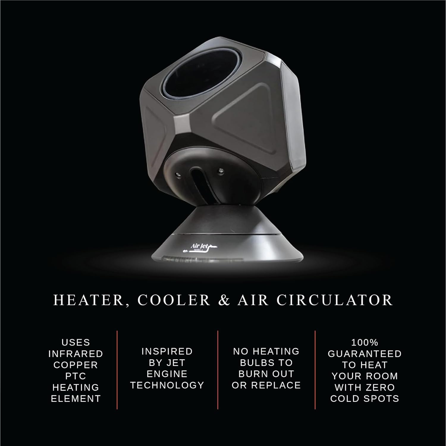 PROPER Air Jet Combo Heater Fan 1500W 10 Speeds 5 Modes