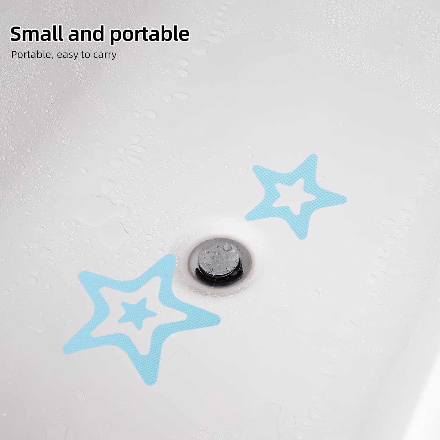 LUOZZY 12PCS Star Shaped Non-Slip Bath Stickers