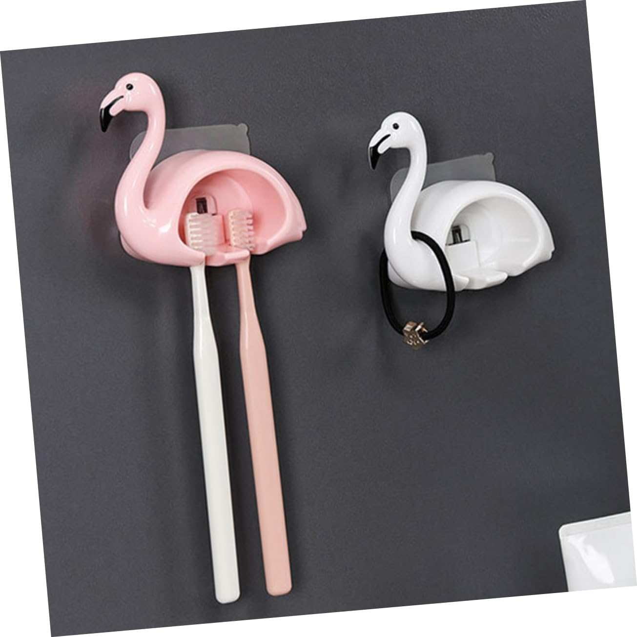 LIFKOME 2Pcs Wall Mounted Toothbrush Holder 1