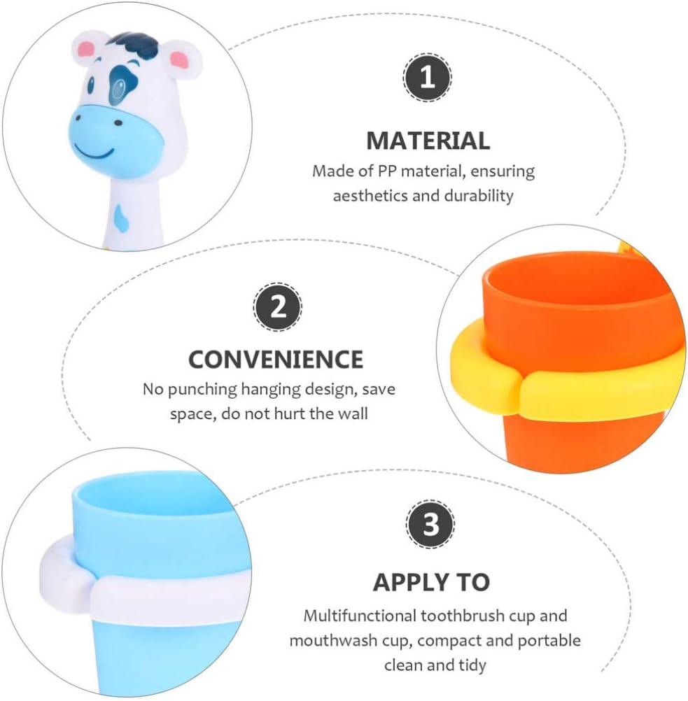 Healifty Kids Toothbrush Holder 2 Sets