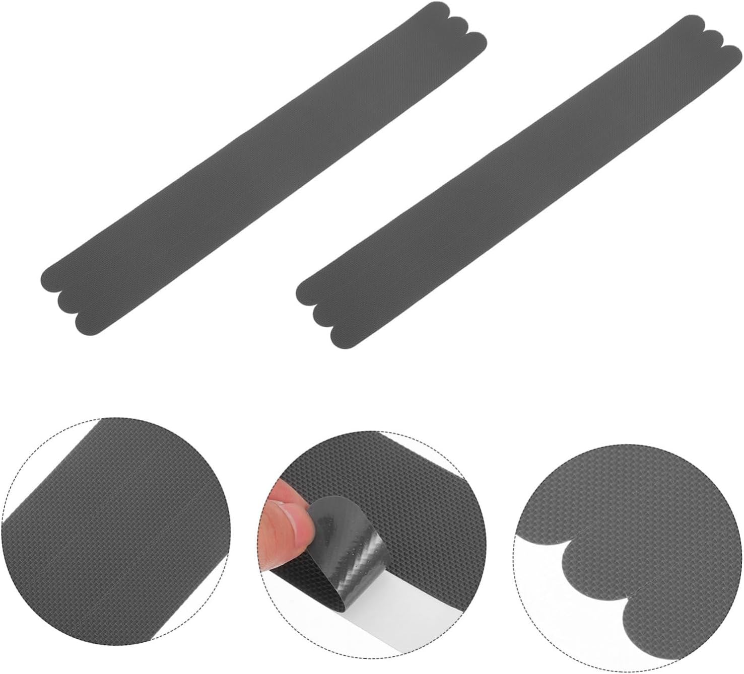 24pcs Transparent Shower Stickers for Bathtub and Stairs Non Slip Safety Strips