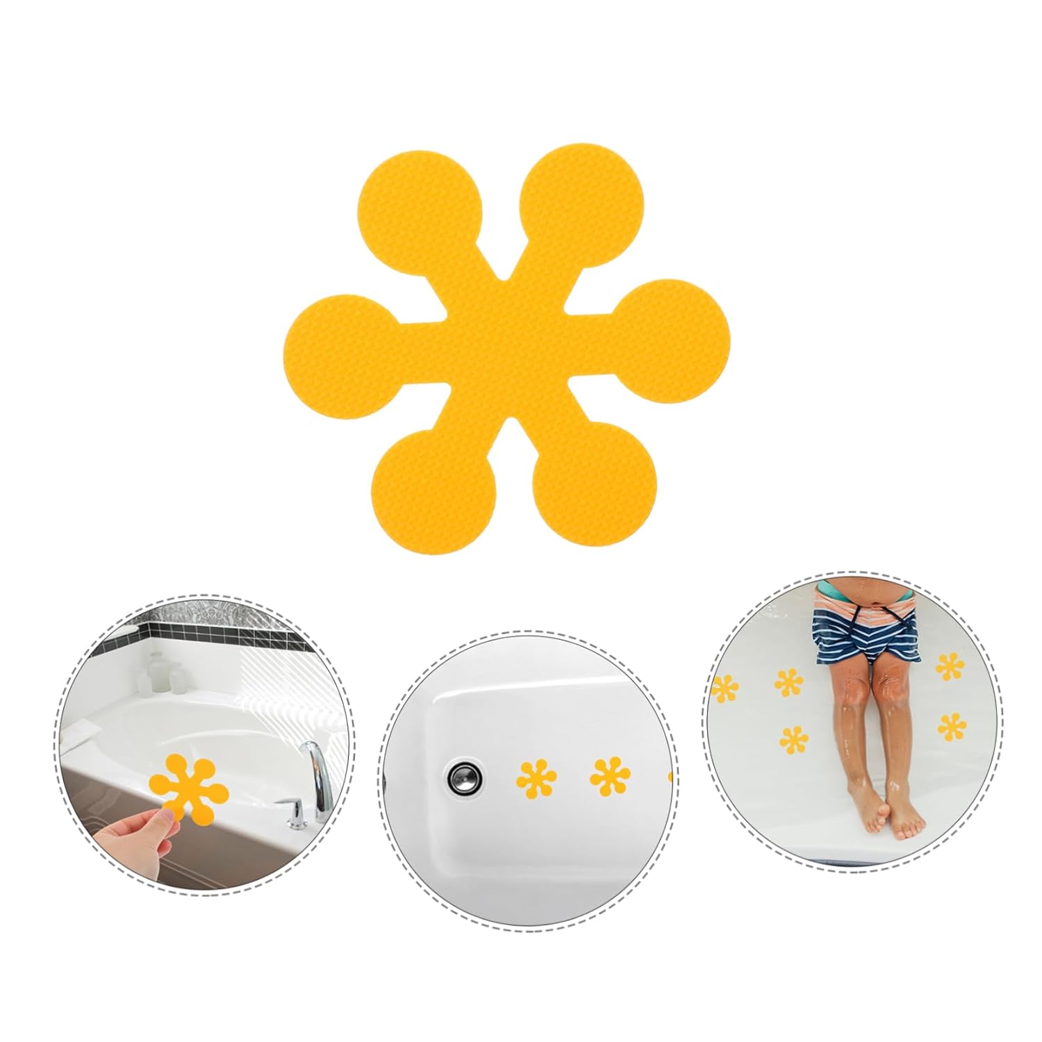 6pcs Bathtub Stickers Non-Slip Decorative for Kids