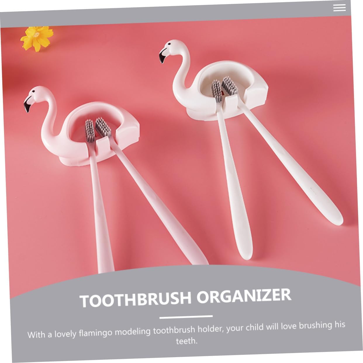 LIFKICH Wall Mounted Toothbrush Holder Organizer