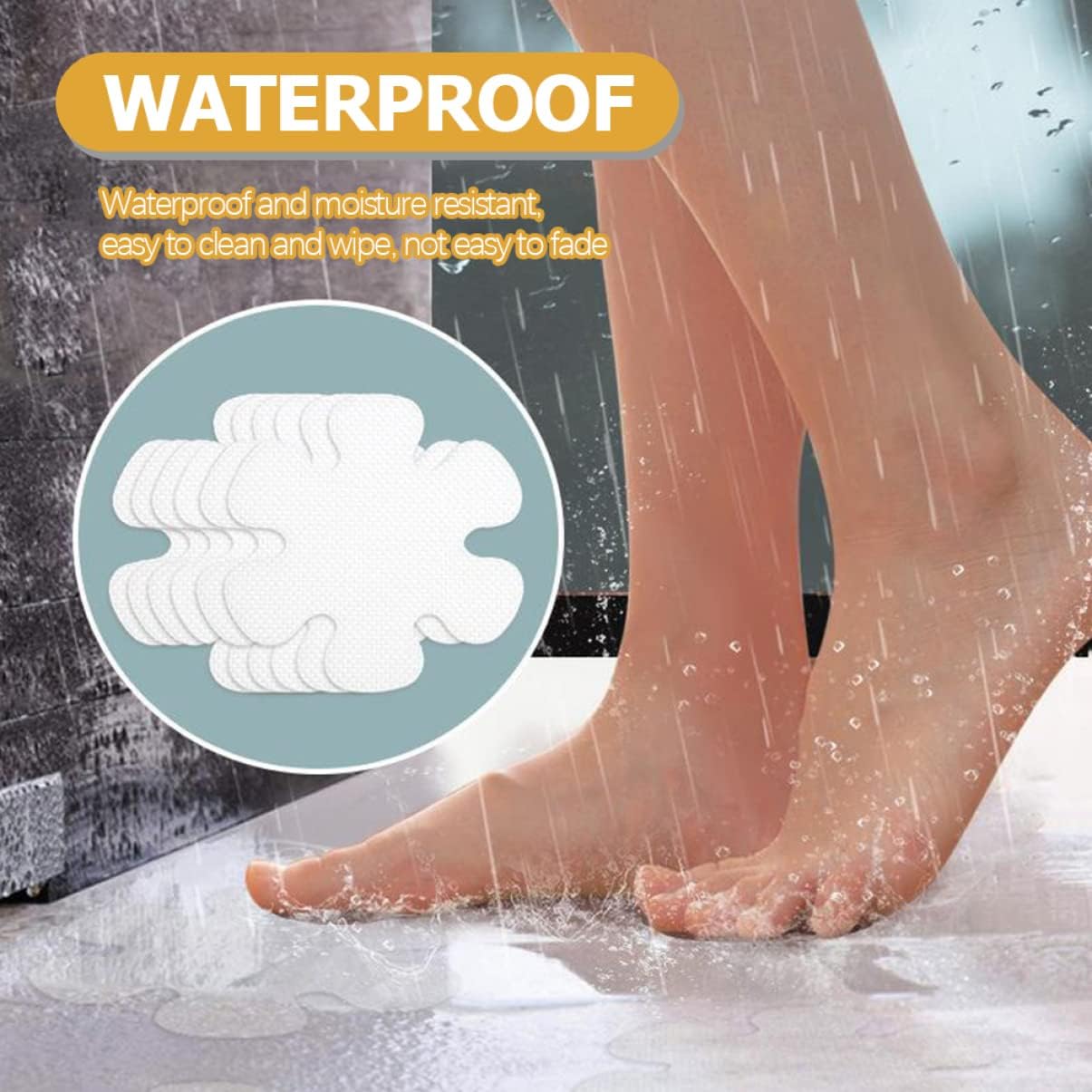 12Pcs Self Adhesive Flower Non Slip Stickers for Bathtub and Shower 1