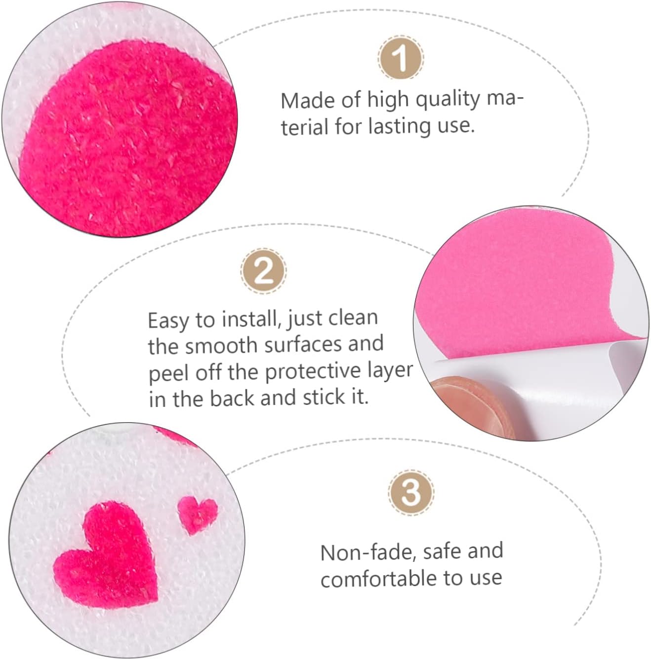 Cabilock 10pcs Non-Slip Bath Stickers for Bathtubs Showers Pools Stairs