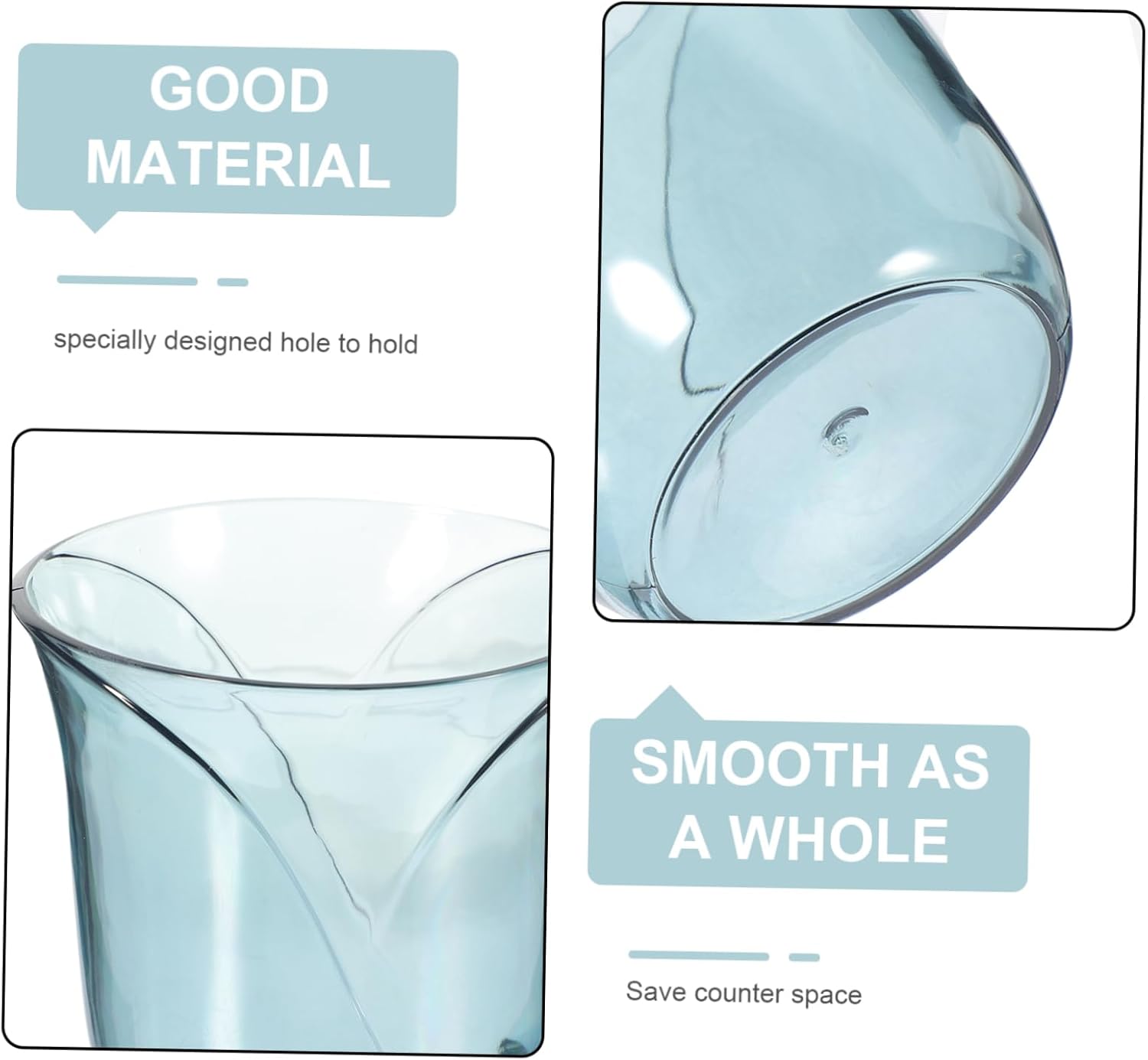ULTECHNOVO Toothbrush Cup Set 3 Pack Modern Bathroom Holder