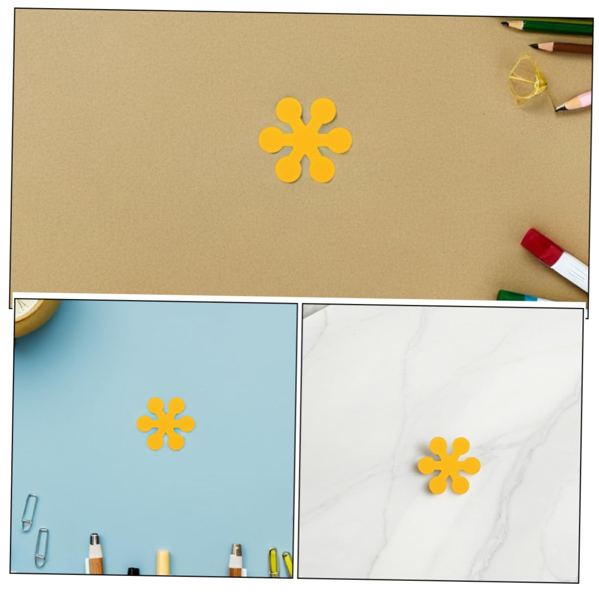 12pcs Snowflake Flower Non-Bathtub Stickers - Skid Decals for Bathroom Safety