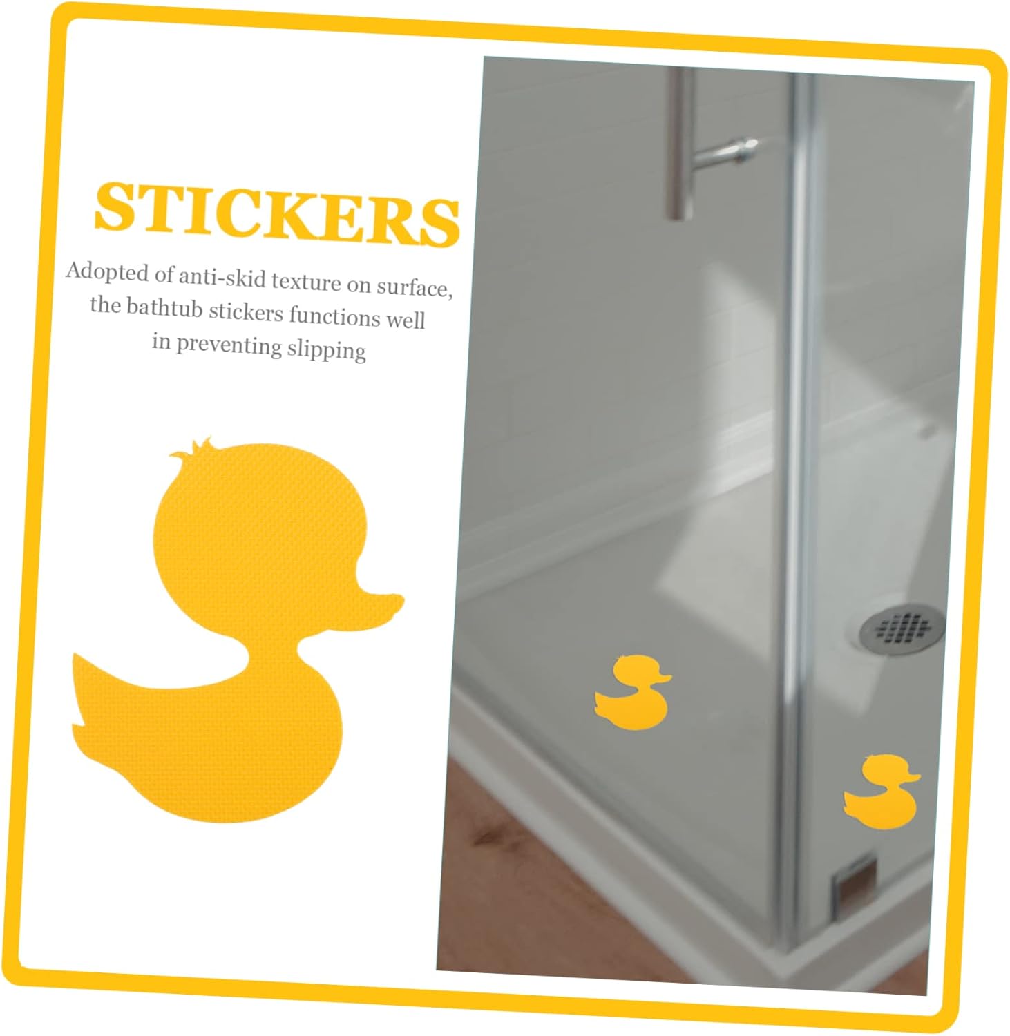 LIFKICH 1set Cartoon Non-Slip Bathroom Stickers