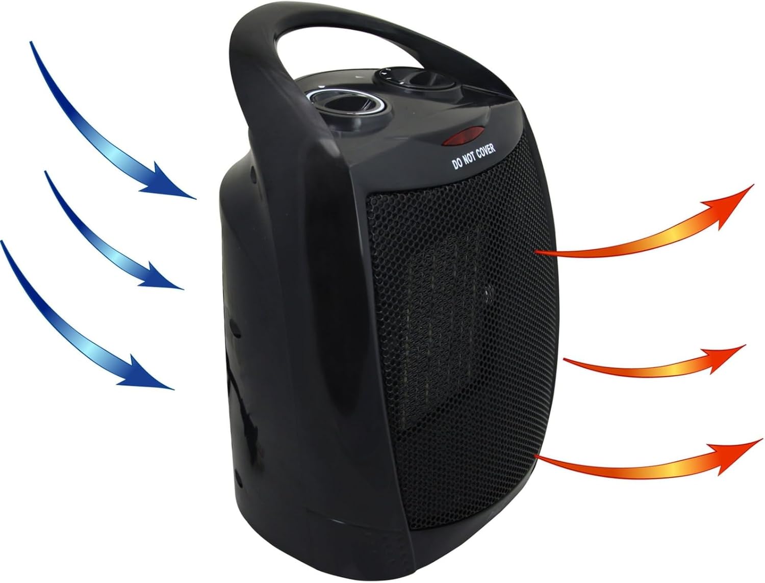 Vie Air 2-Settings Ceramic Heater 1500W Black