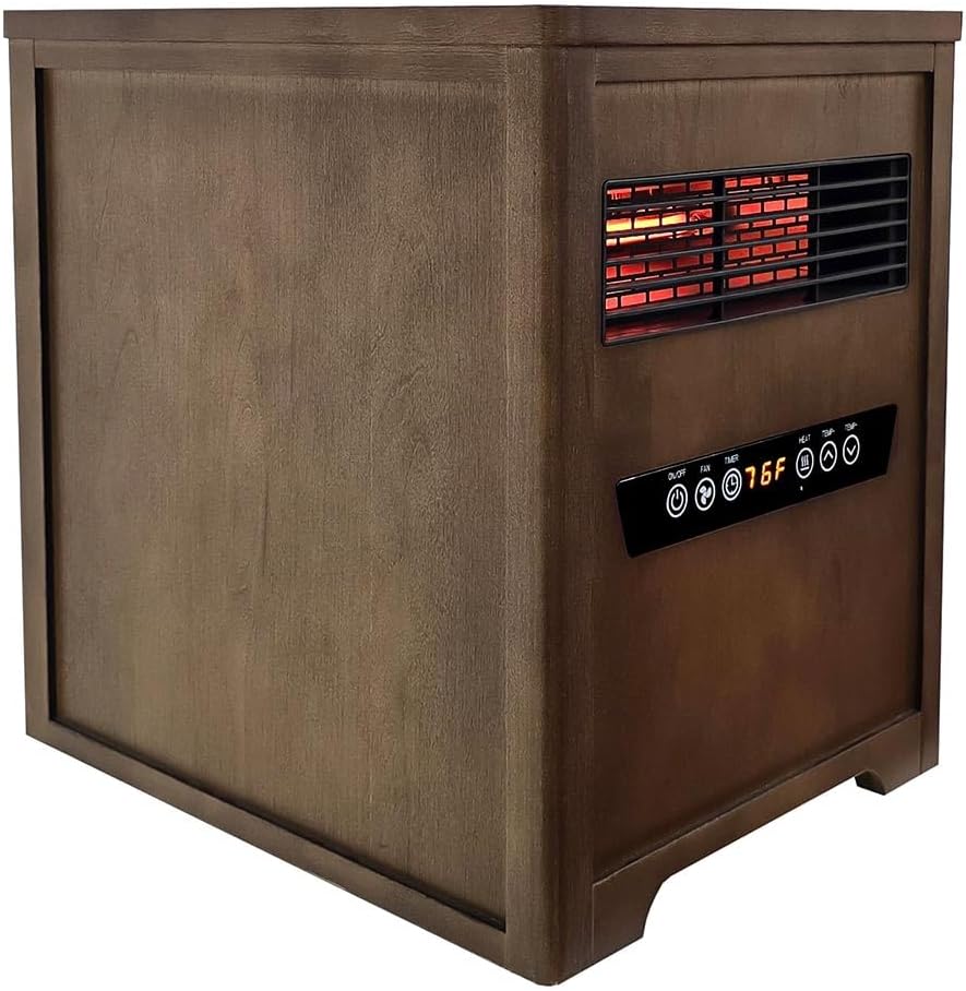 Country Living Infrared Space Heater with LED Touchscreen and Remote Control
