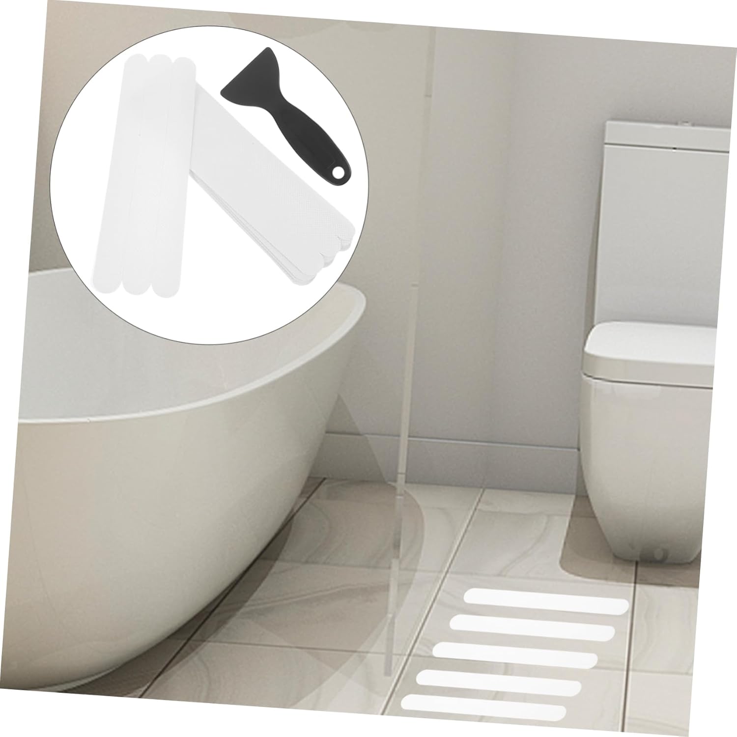 Healifty Anti-Slip Bathroom Strips Peva Decals