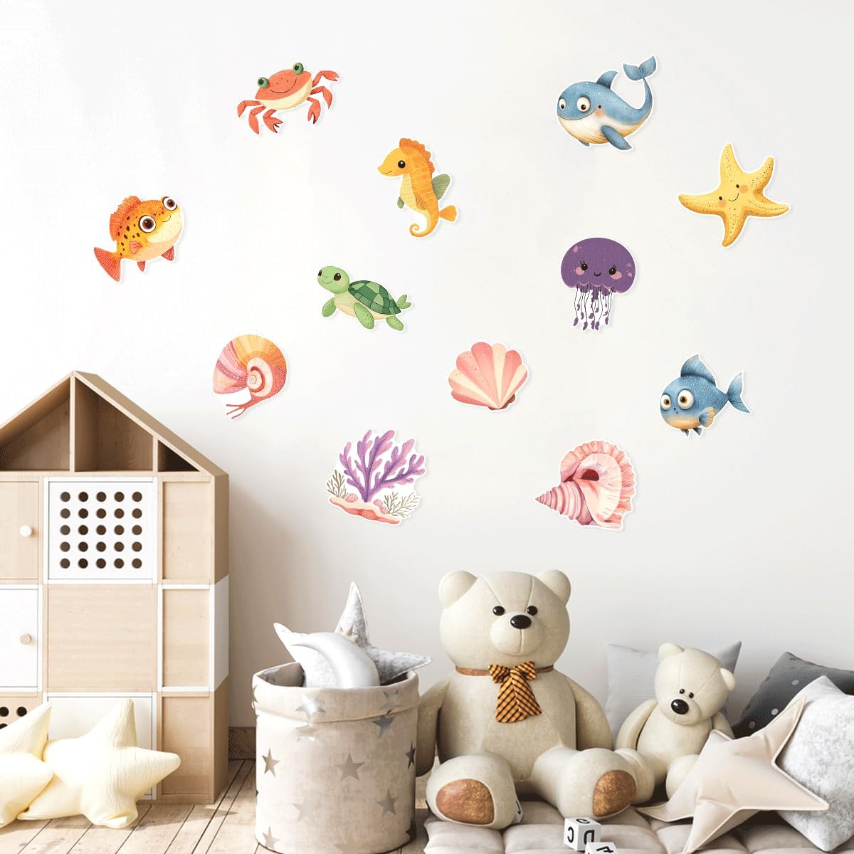 ERAZUI 12 Pcs Funny Bathtub Non Slip Decals 1