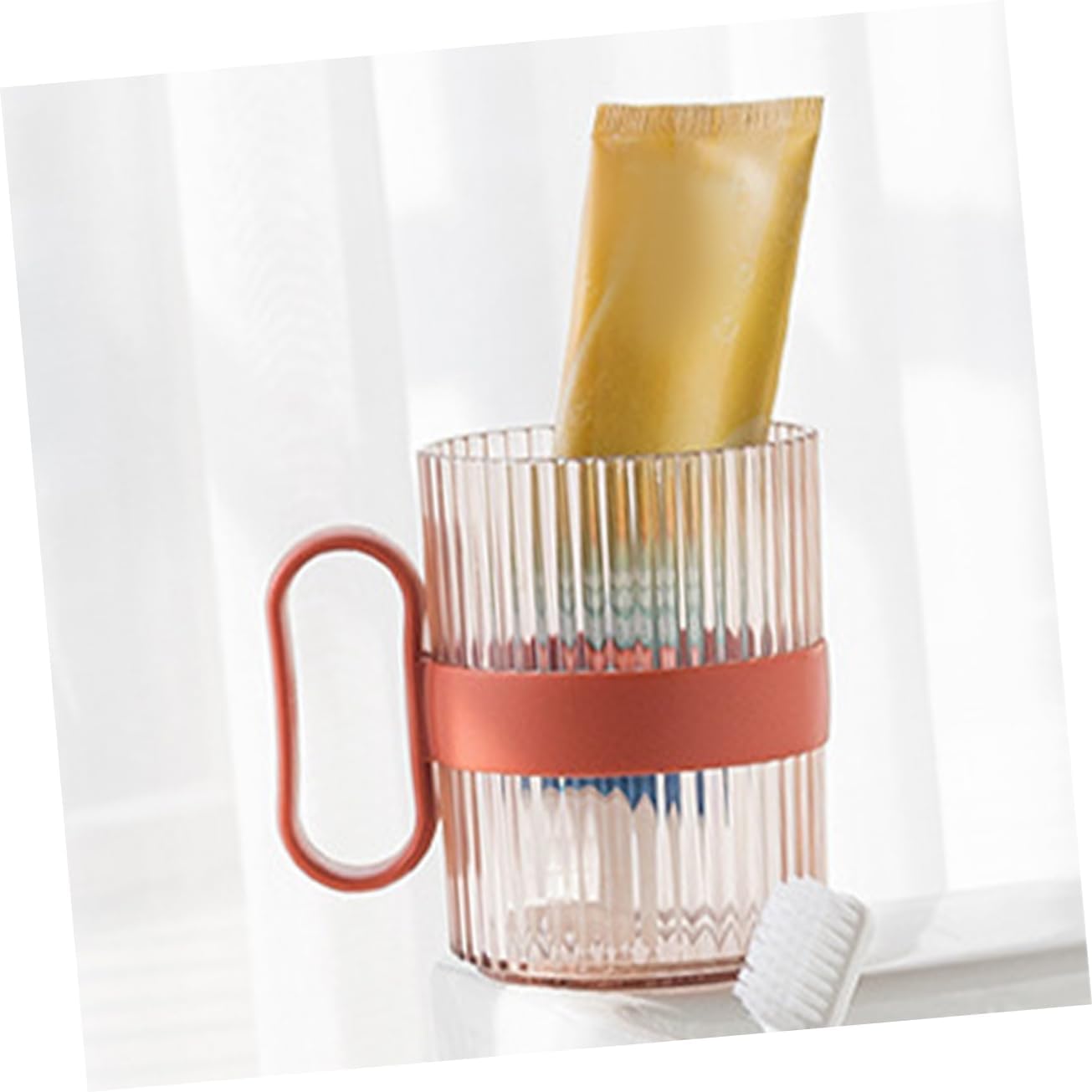 4pcs Bathroom Cups Stylish Toothbrush Holders Drinking Tumblers for Boys and Girls
