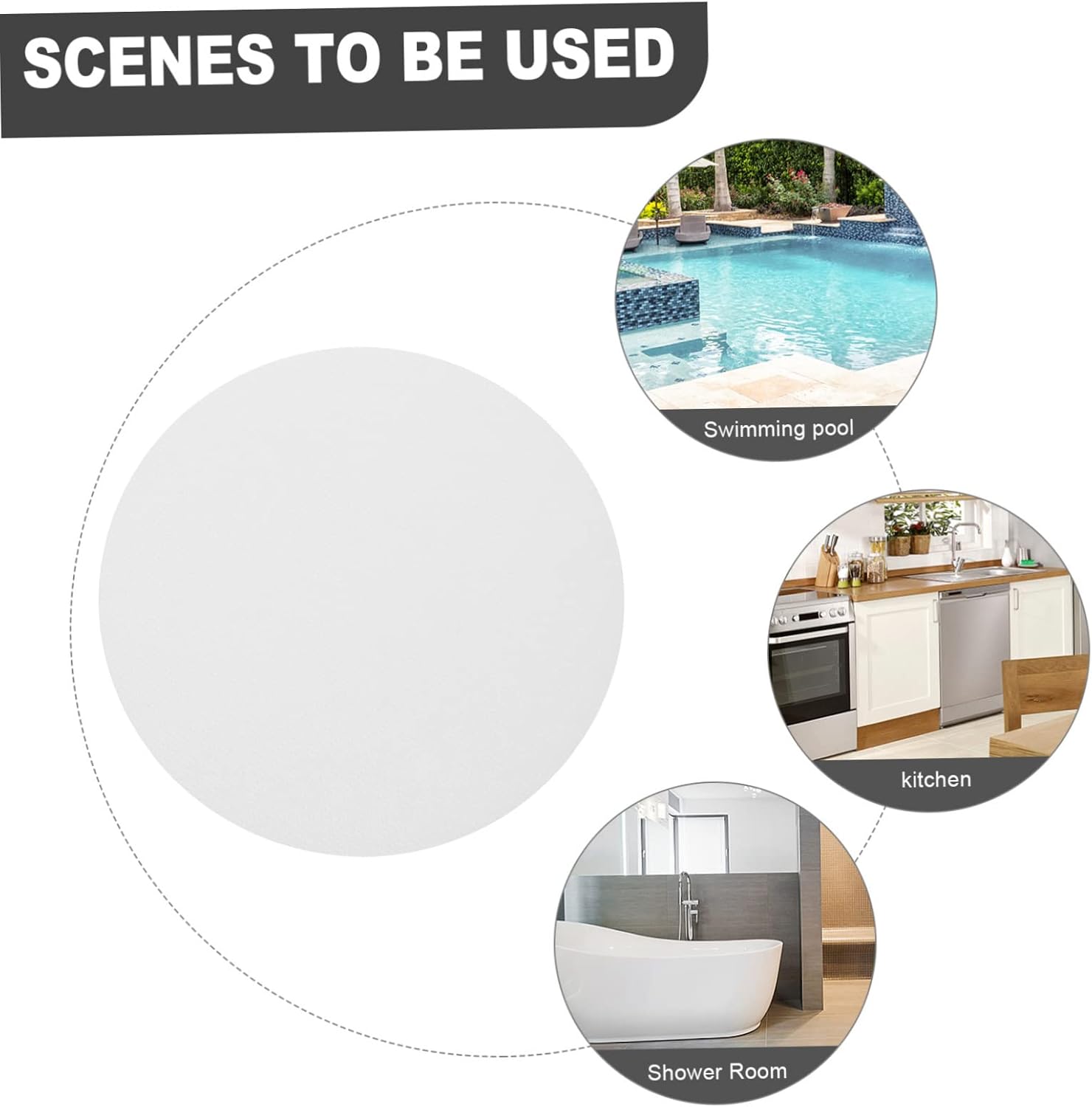 BUGUUYO Non-Slip Bath Sticker Set for Elderly Kids
